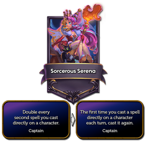 Sorcerous Serena has transformed into a giant turtle like monster