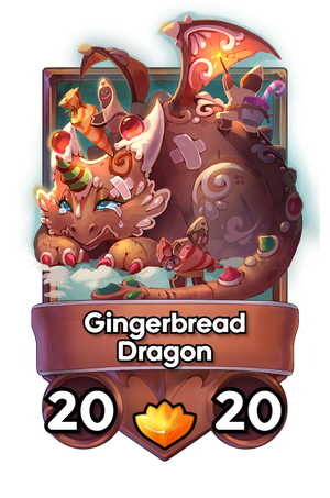 A Gingerbread Dragon card.