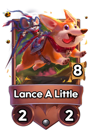 A Lance a Little card.