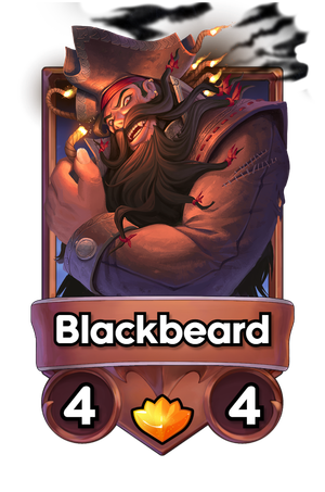 A Blackbeard card.