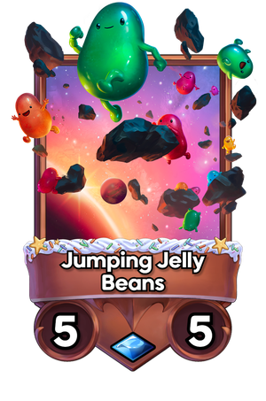 A Jumping Jelly Beans card.