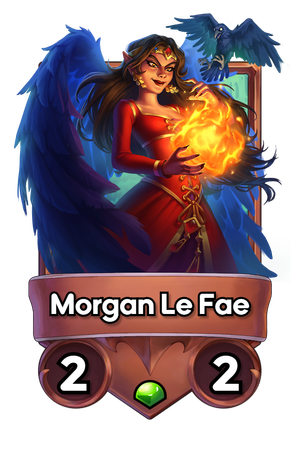 A Morgan Le Fae card.
