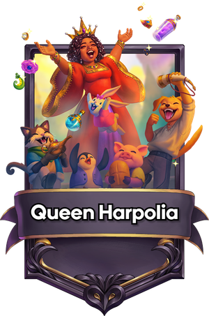 A Queen Harpolia card.