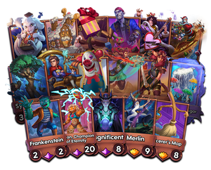 a fanned spread of leaving cards