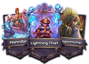 Pool Party Hannibal, Lightning Burgler and Queen Dragonmother.