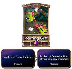 Parting Gift now only doubles farewell of front row characters