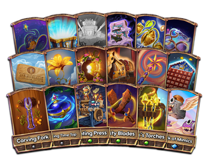 a fanned spread of incoming treasures